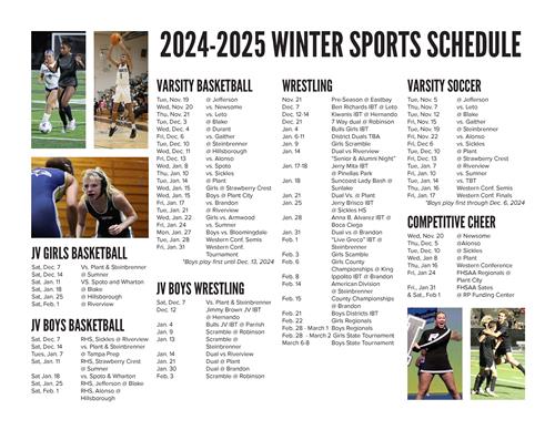 Winter Sports Calendar
